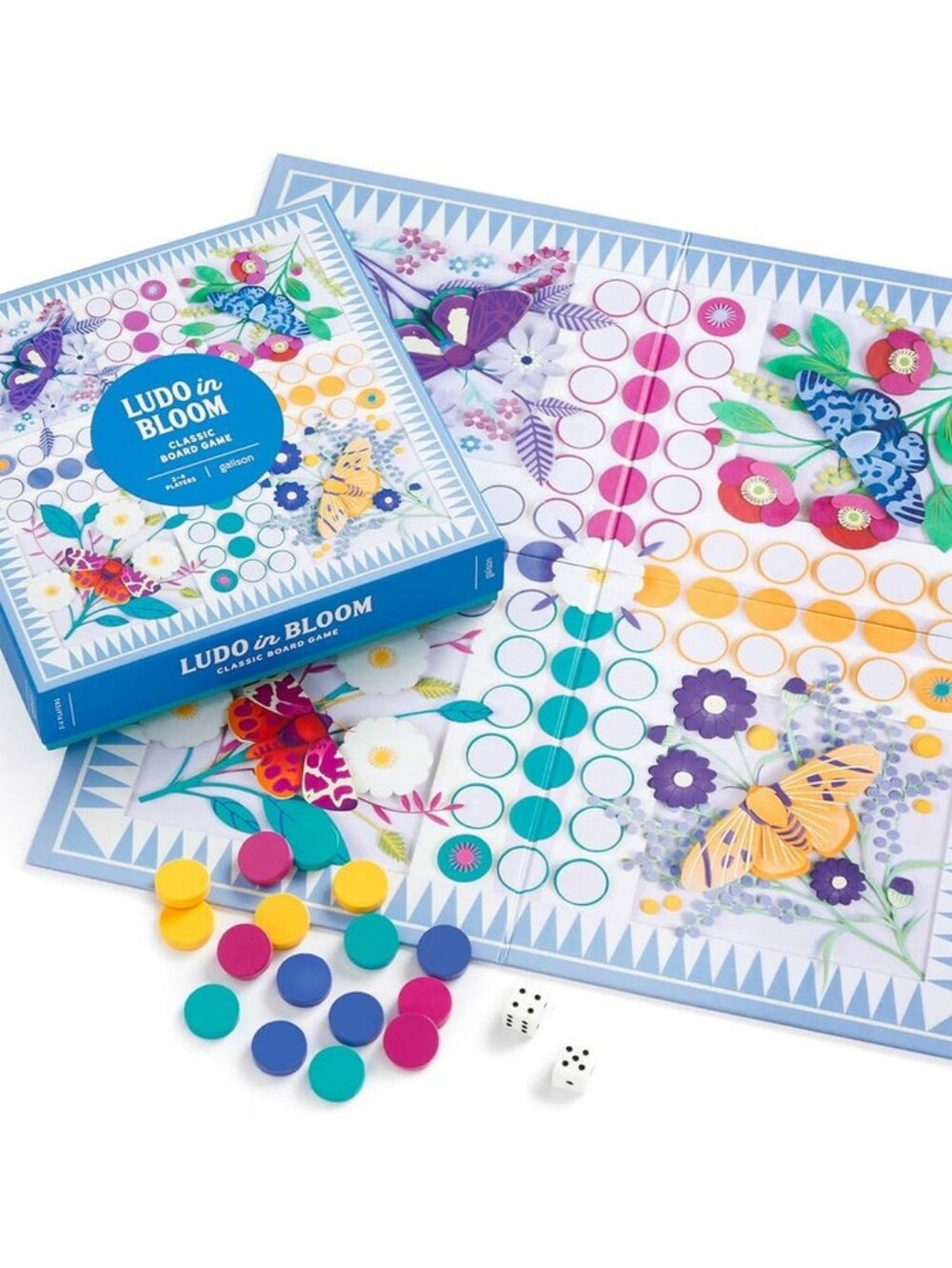 "Ludo in Bloom" Board Game